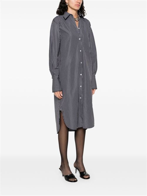 STRIPED COTTON SHIRTDRESS