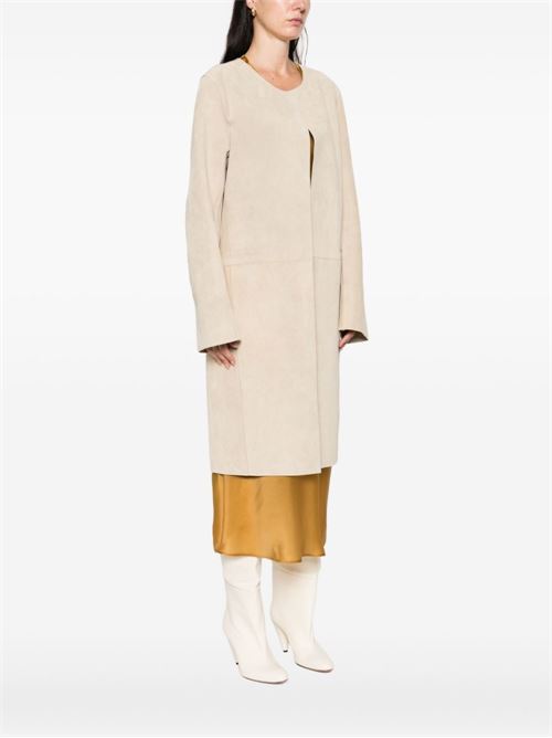 SUEDE LEATHER COAT