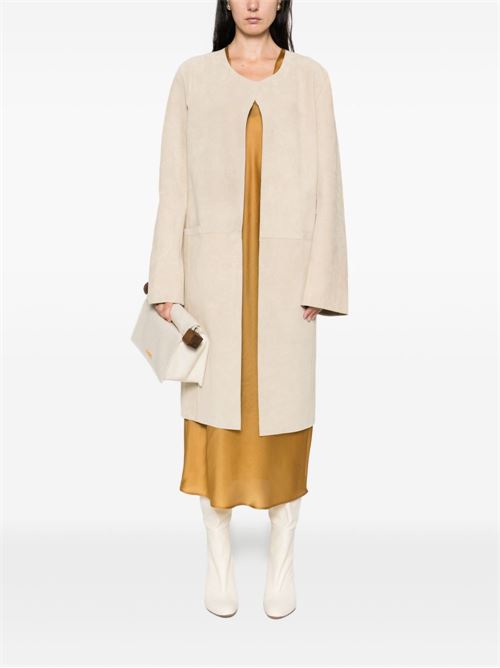 SUEDE LEATHER COAT