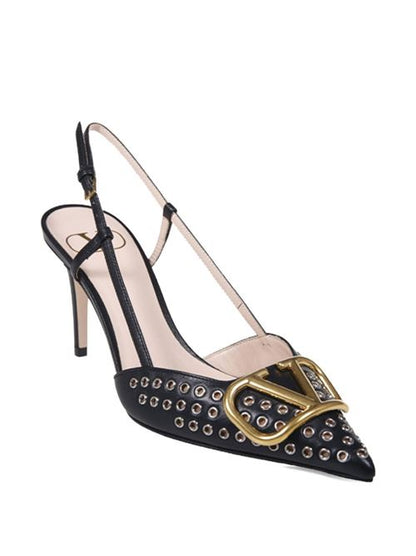 VLOGO SIGNATURE LEATHER PUMPS