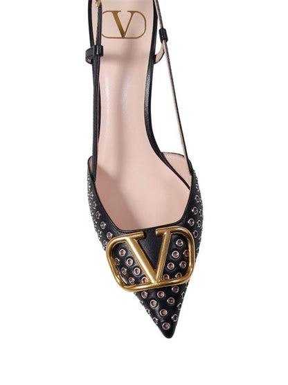 VLOGO SIGNATURE LEATHER PUMPS