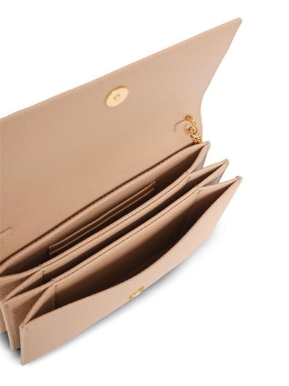 VLOGO SIGNATURE LEATHER WALLET ON CHAIN