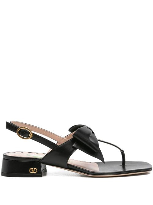 BOWOW LEATHER THONG SANDALS