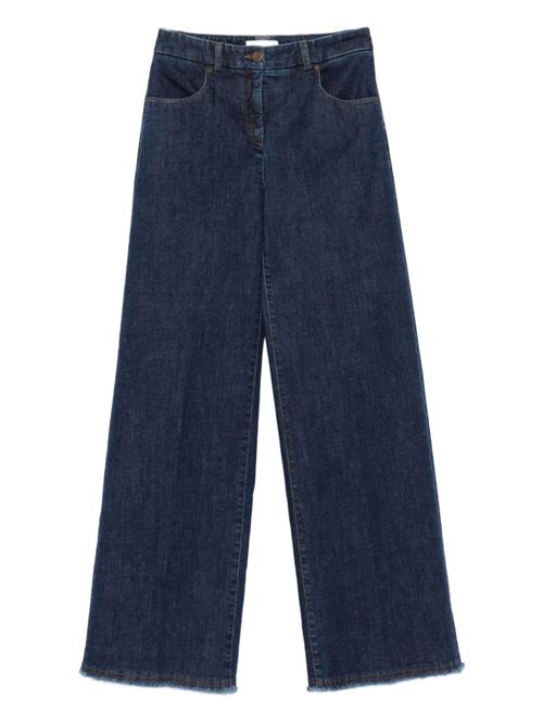 COTTON WIDE-LEG TROUSERS