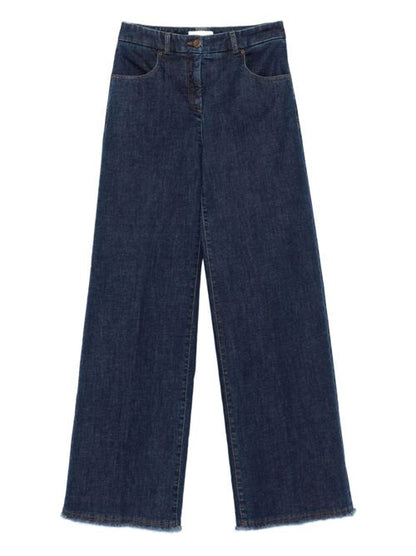COTTON WIDE-LEG TROUSERS