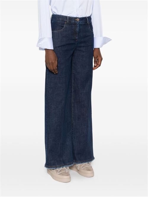 COTTON WIDE-LEG TROUSERS