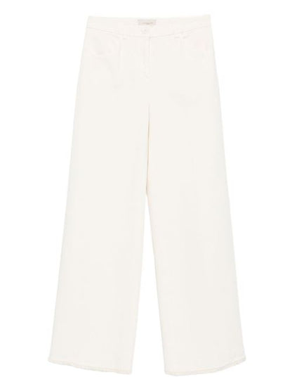 COTTON WIDE-LEG TROUSERS