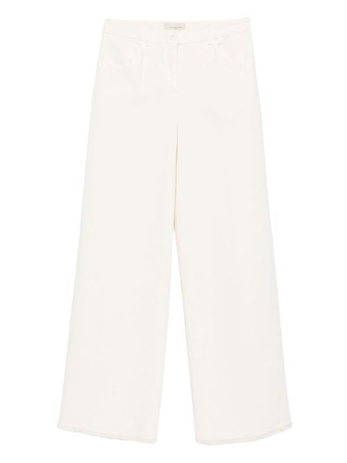 COTTON WIDE-LEG TROUSERS