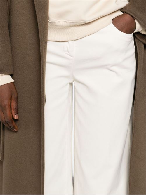 COTTON WIDE-LEG TROUSERS