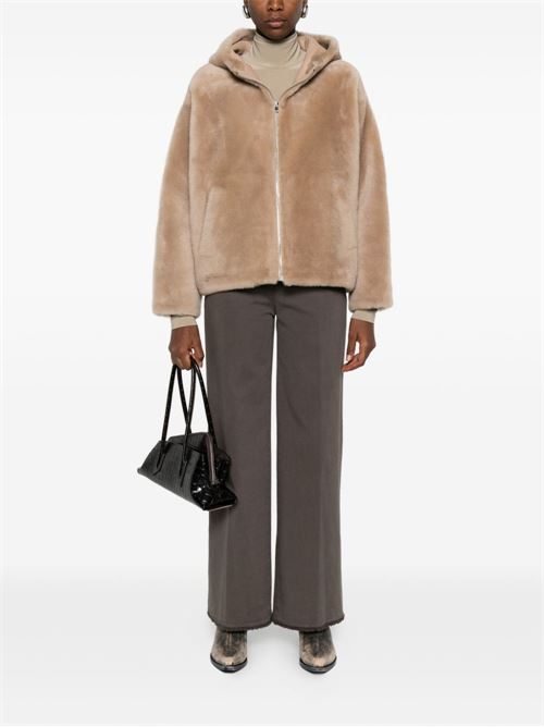 COTTON WIDE-LEG TROUSERS