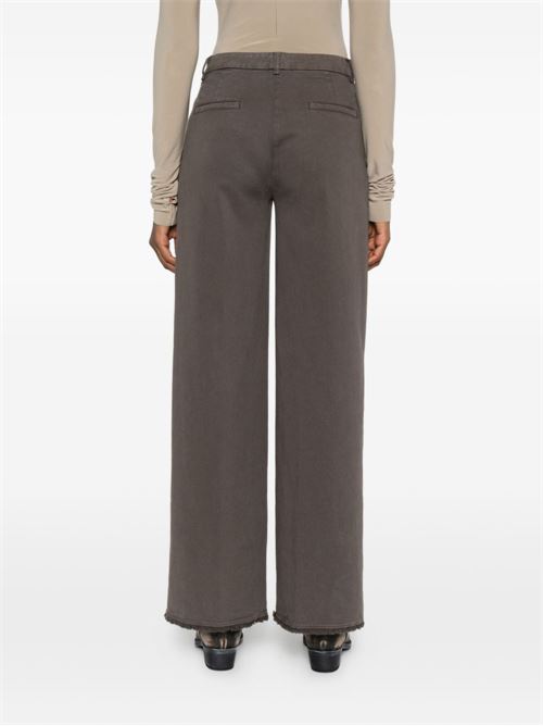COTTON WIDE-LEG TROUSERS