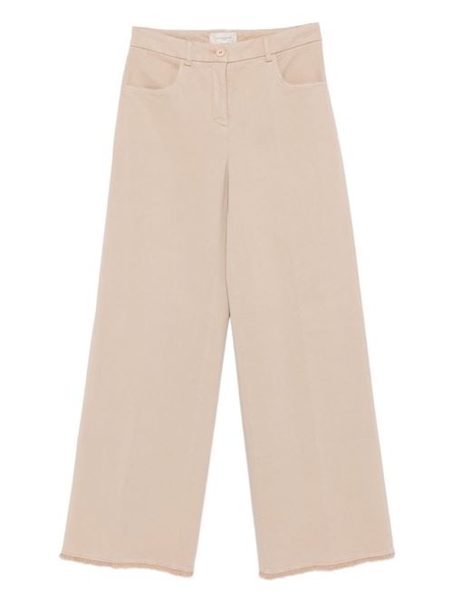 COTTON WIDE-LEG TROUSERS