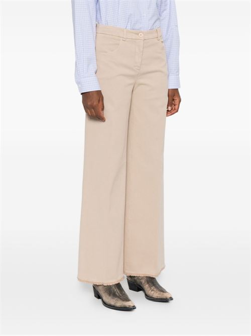 COTTON WIDE-LEG TROUSERS