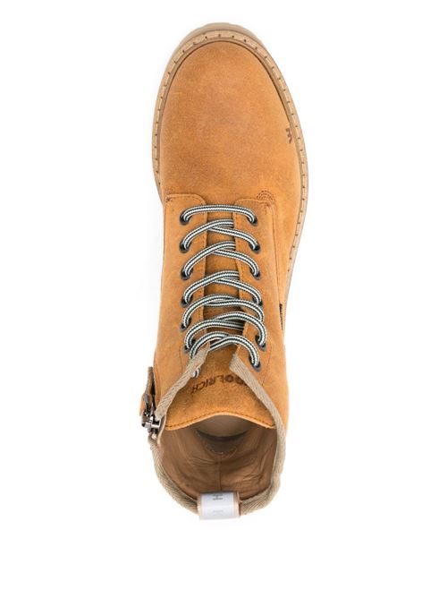 LEATHER LACE UP BOOTS