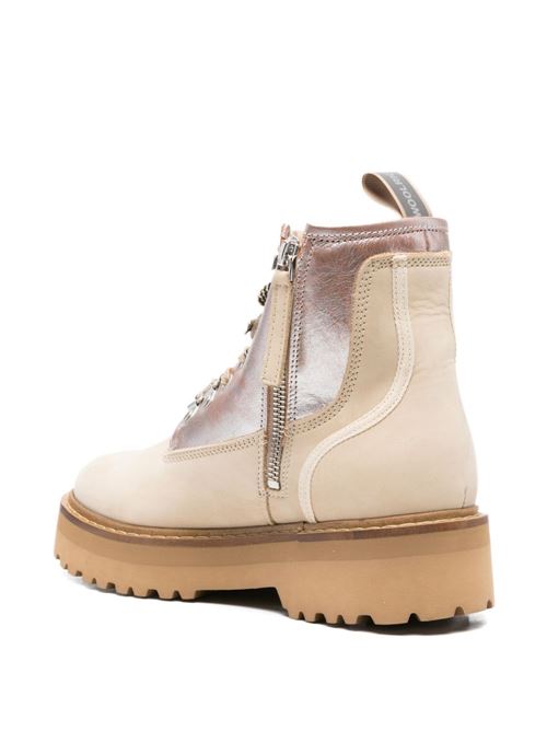 LEATHER LACE UP BOOTS