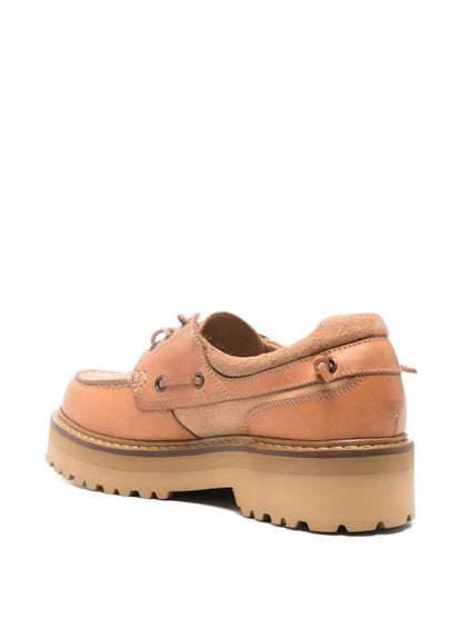 ROCK LEATHER BOAT SHOES