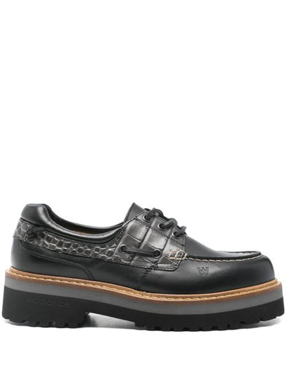 ROCK LEATHER BOAT SHOES
