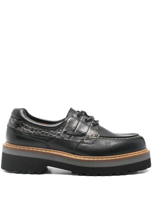 ROCK LEATHER BOAT SHOES