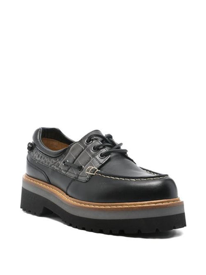 ROCK LEATHER BOAT SHOES