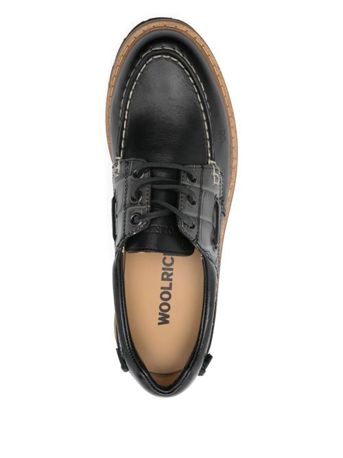 ROCK LEATHER BOAT SHOES