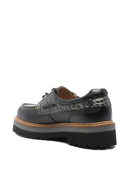 ROCK LEATHER BOAT SHOES