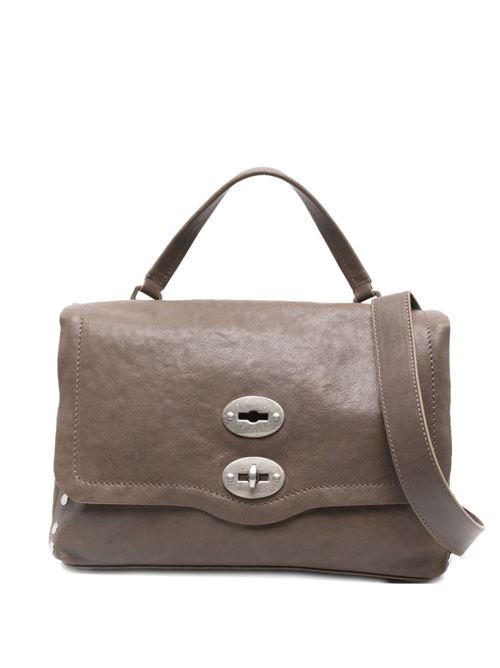 POSTINA TABACCO BABY LEATHER HANDBAG