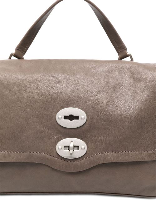 POSTINA TABACCO BABY LEATHER HANDBAG