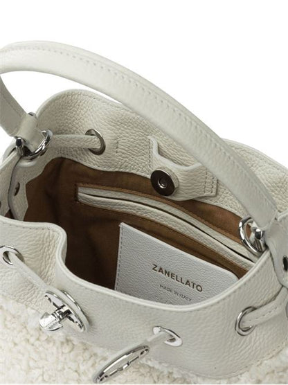 MONDÀ DOLLY SMALL LEATHER BUCKET BAG