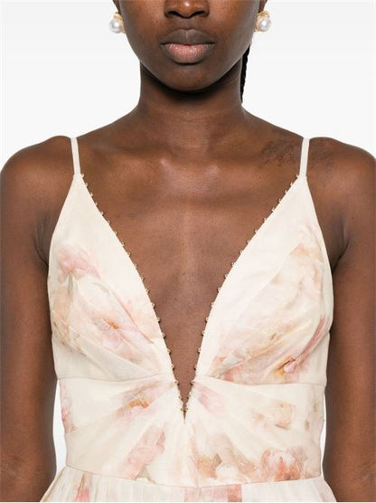 HYPNOTIC LINEN AND SILK MINI DRESS