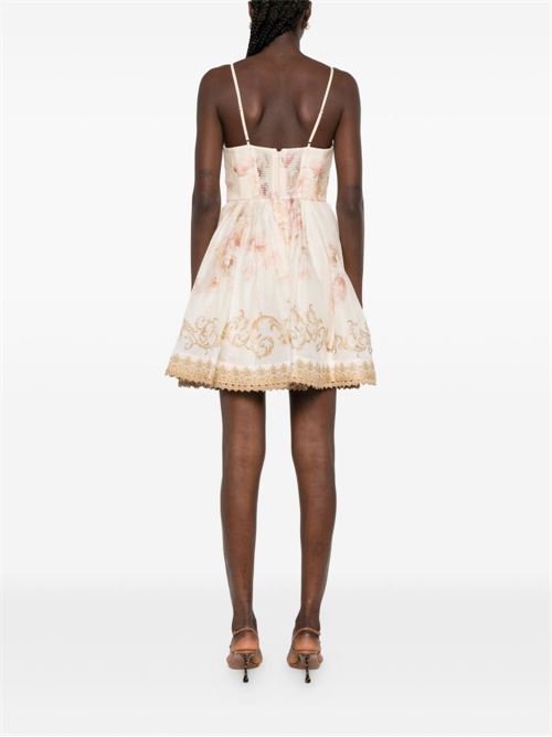 HYPNOTIC LINEN AND SILK MINI DRESS