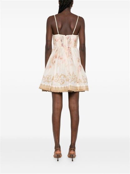 HYPNOTIC LINEN AND SILK MINI DRESS