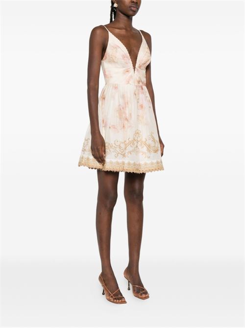 HYPNOTIC LINEN AND SILK MINI DRESS