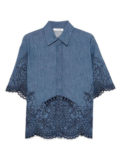 COCO EMBROIDERED DENIM SHIRT