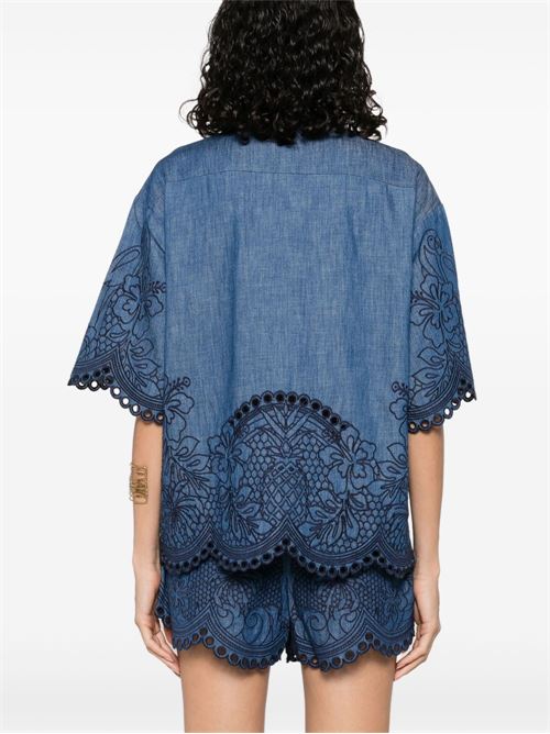 COCO EMBROIDERED DENIM SHIRT