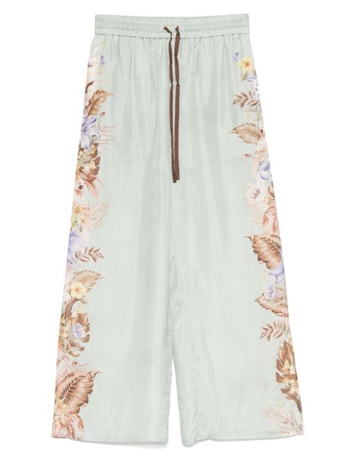 COCO PRINTED SILK TROUSERS