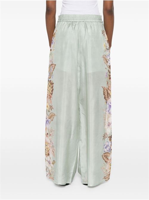 COCO PRINTED SILK TROUSERS