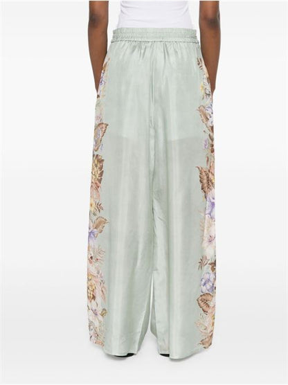 COCO PRINTED SILK TROUSERS