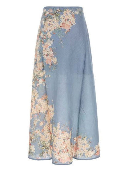 CASCADIAN PRINTED LONG SKIRT