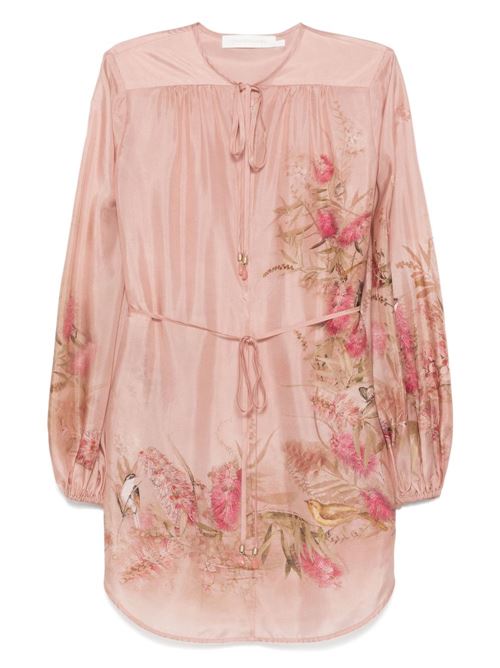 CASCADIAN PRINTED SILK TOP