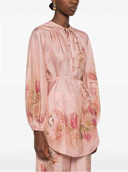 CASCADIAN PRINTED SILK TOP
