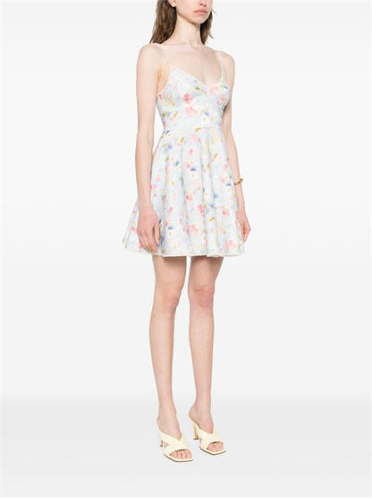 LUCKY LINEN MINI DRESS