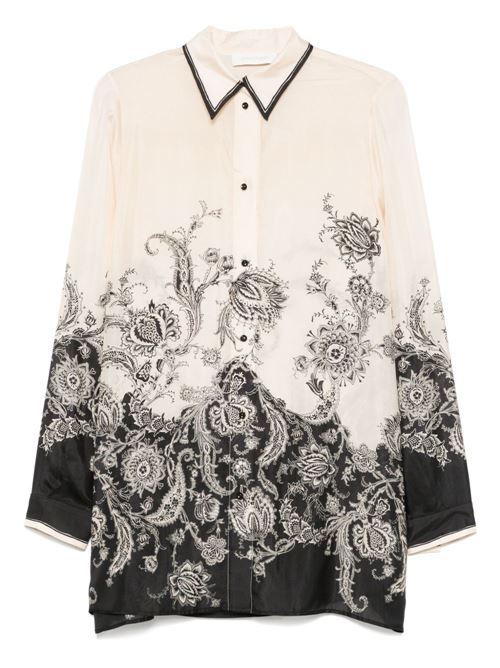 RHIANNON PRINTED SILK SHIRT