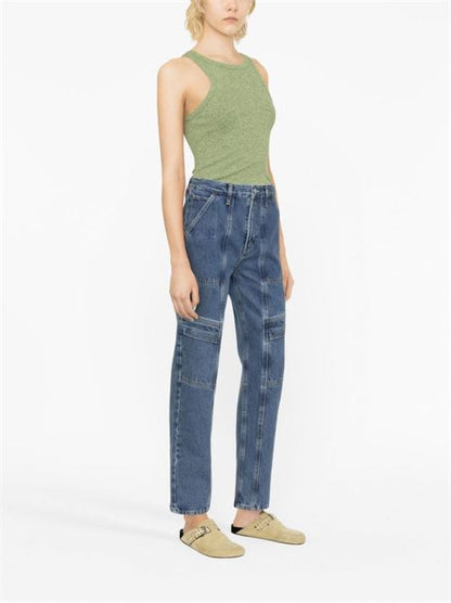 CARGO STRAIGHT-LEG JEANS