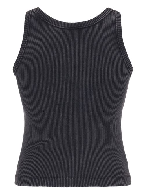 LOGO RIBBED COTTON TANK TOP