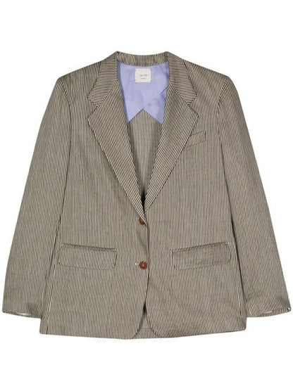STRIPED SINGLE-BREASTED JACKET