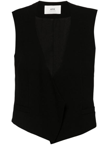 WOOL SLEEVELESS JACKET