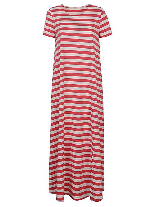 STRIPED COTTON LONG DRESS