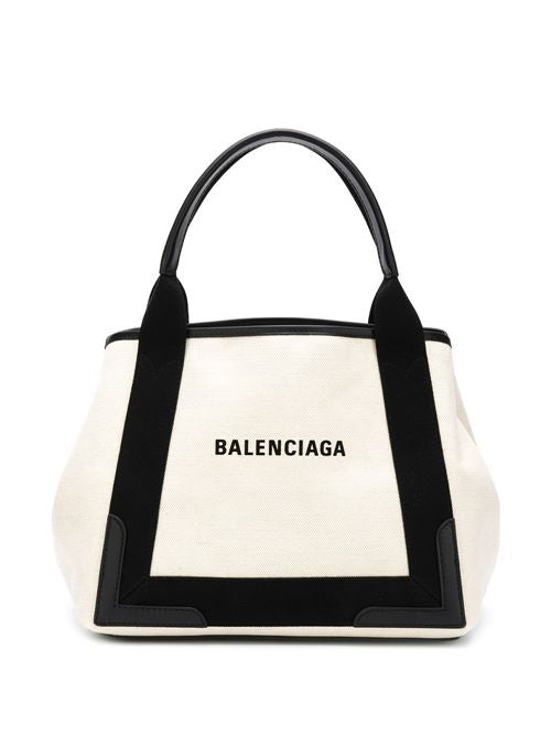NAVY CABAS SMALL TOTE BAG