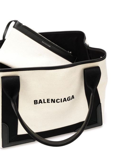 NAVY CABAS SMALL TOTE BAG