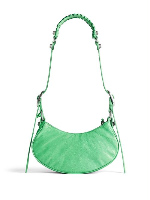LE CAGOLE XS LEATHER SHOULDER BAG